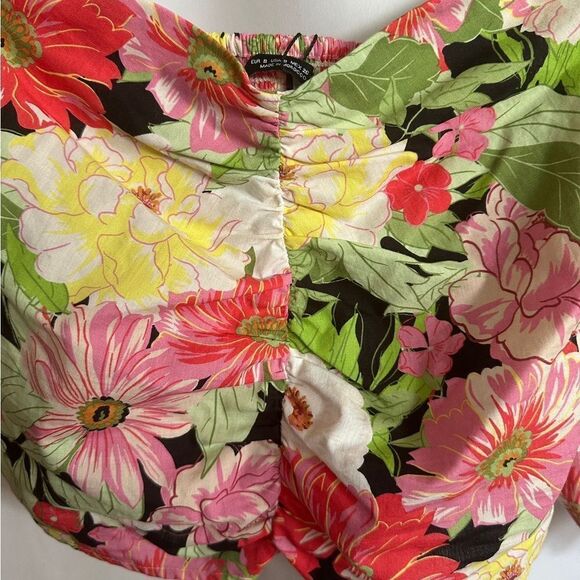 💎 Zara Floral Off the Shoulder Top - Picture 5 of 8